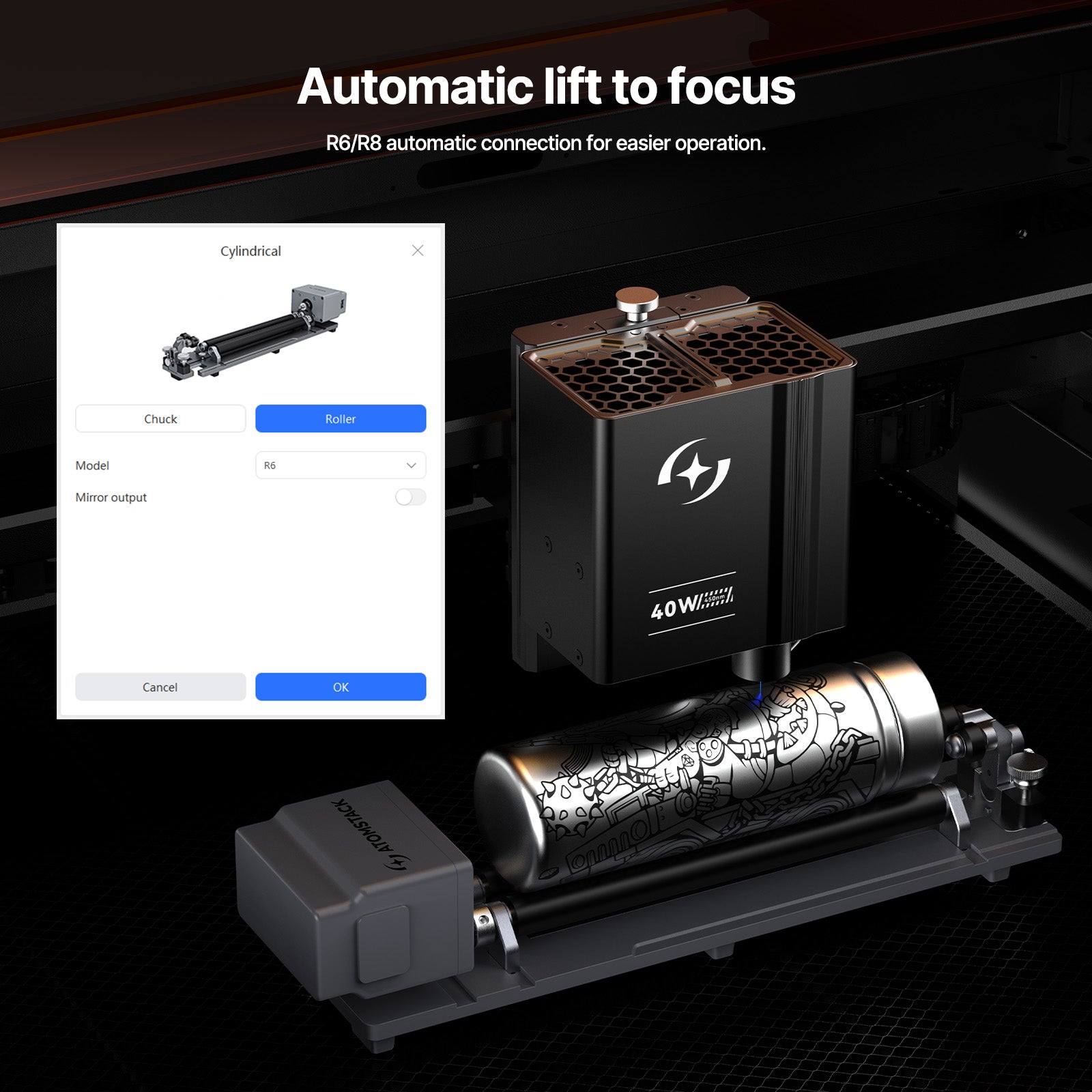 AtomStack Kraft Lite 40W Diode Laser Engraver
