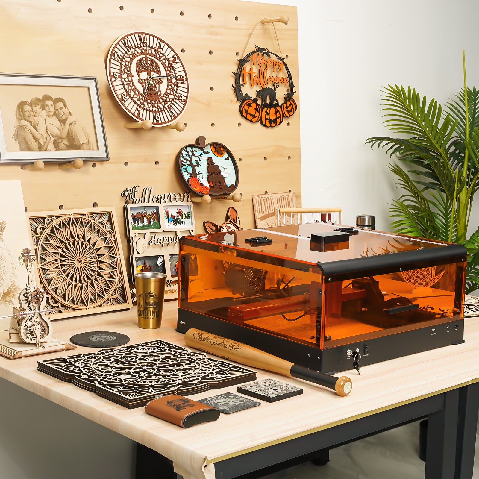 【Reacondicionado】 Grabador láser de marco unibody de 24 W de potencia ultraóptica A24