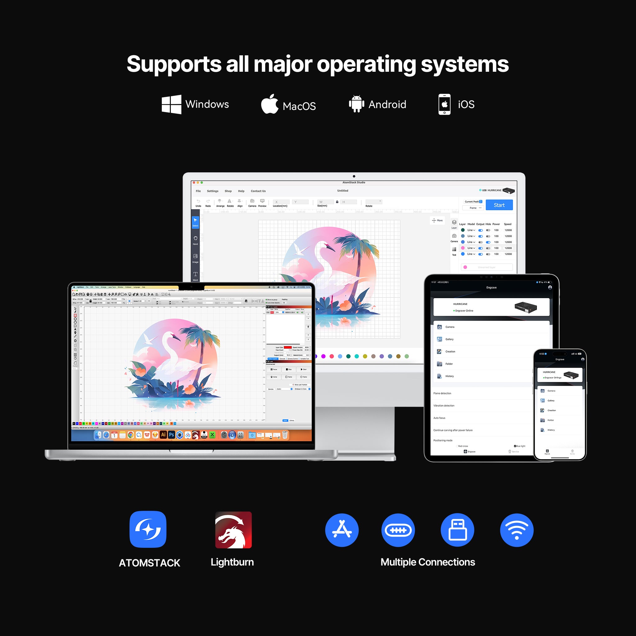 AtomStack Kraft Lite 40W Diode Laser Engraver