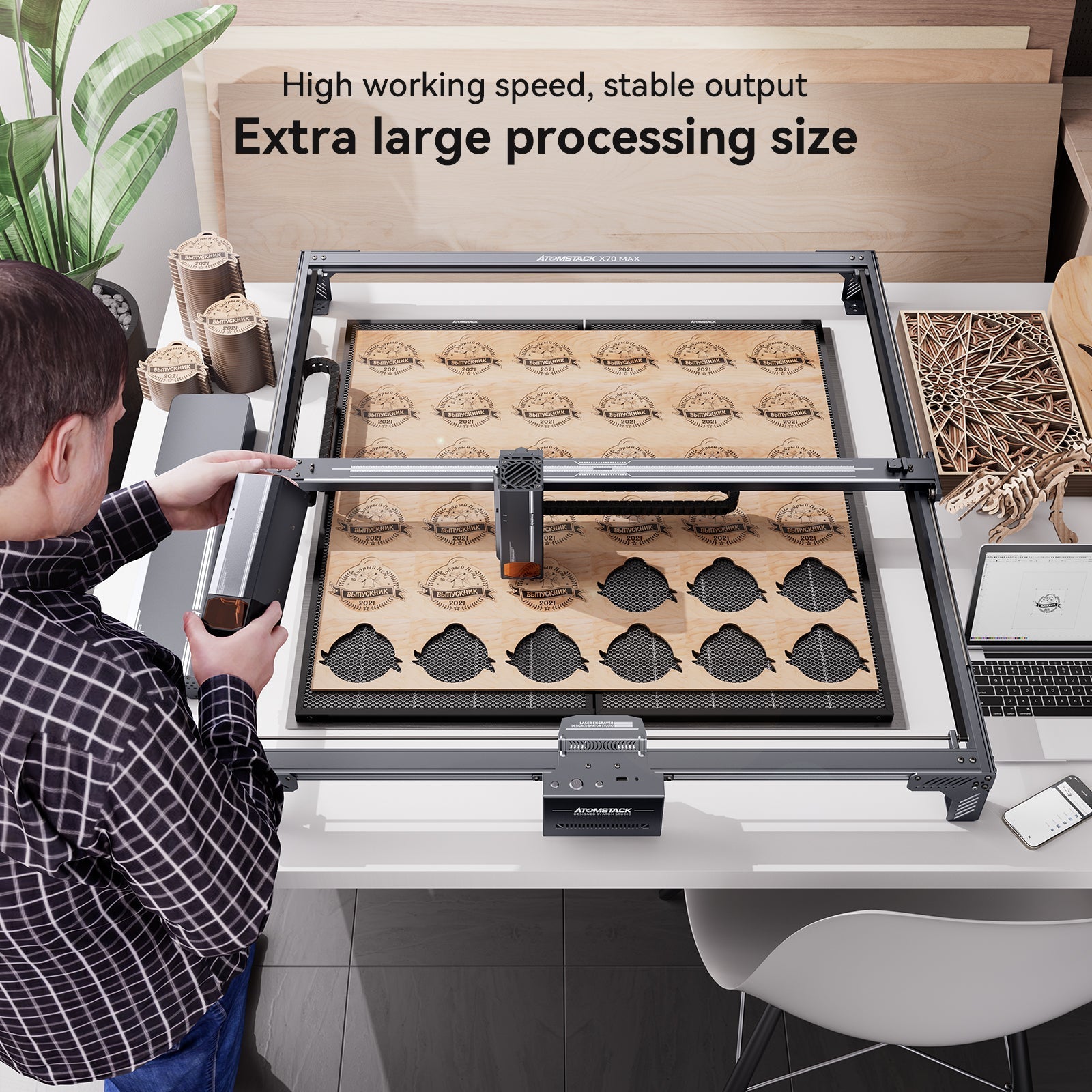 Atomstack X70 Max Laser Cutter