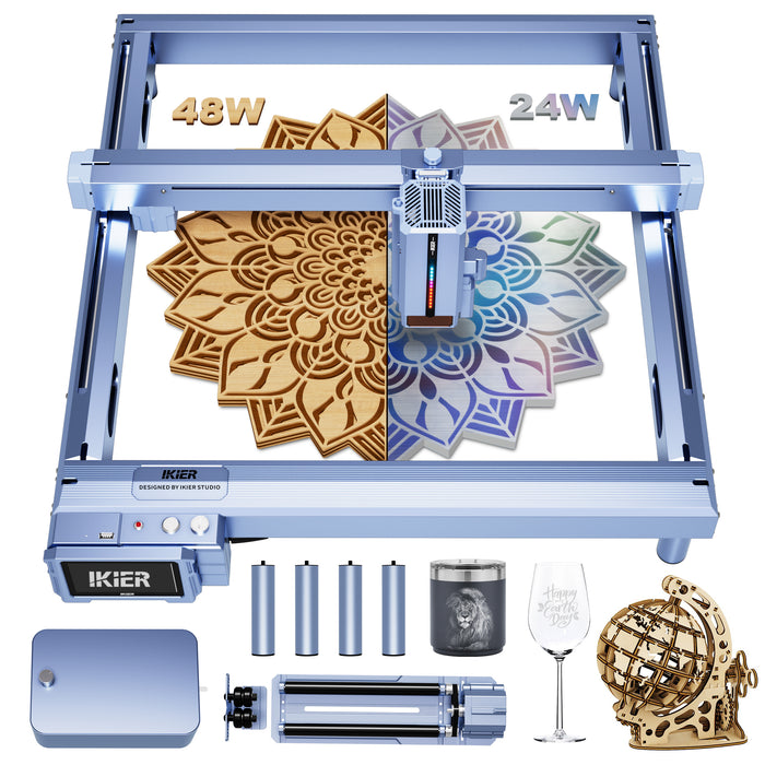 iKier K1 Pro Max: 48W/24W Laser Power Switching Cutter and Engraver