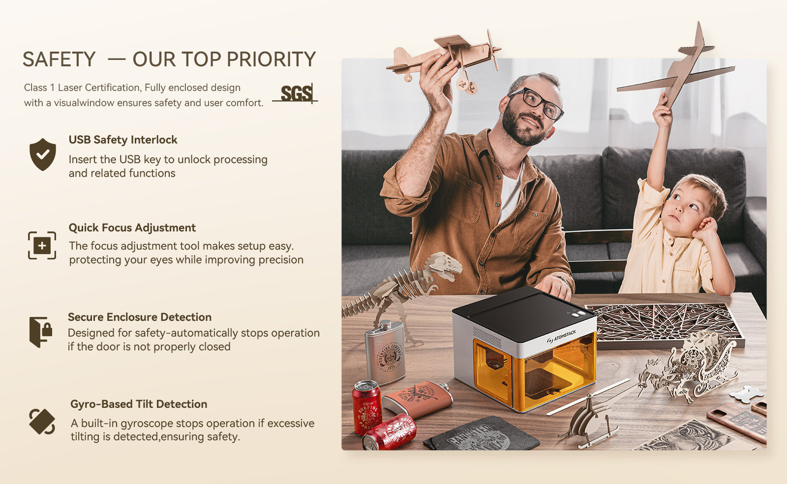 AtomStack P1 Lasergravierer