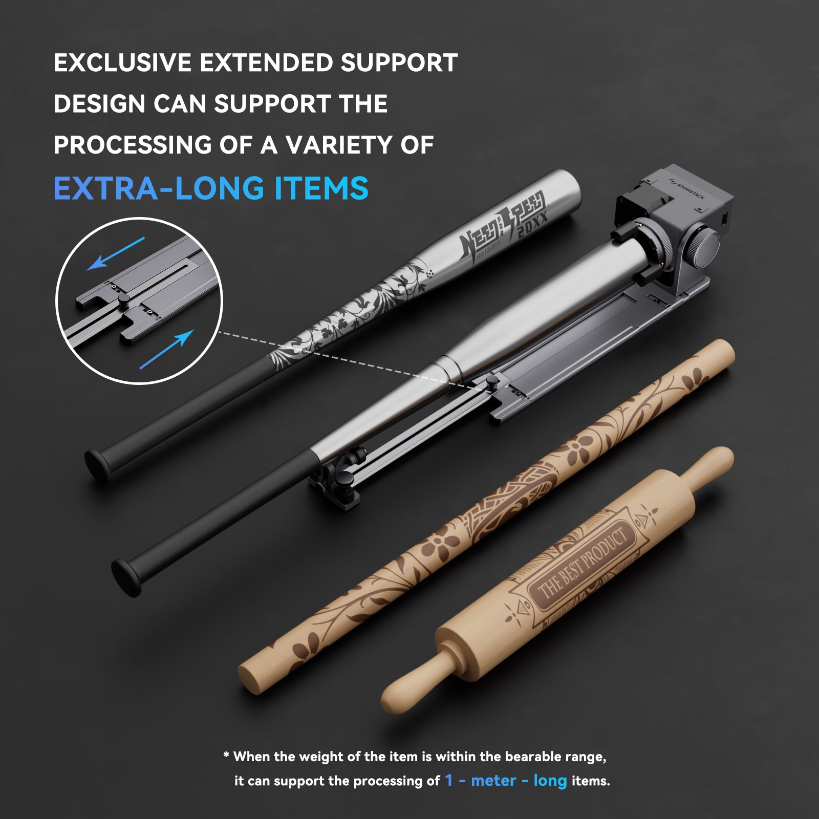 AtomStack R8 Pro Rotary Roller Set