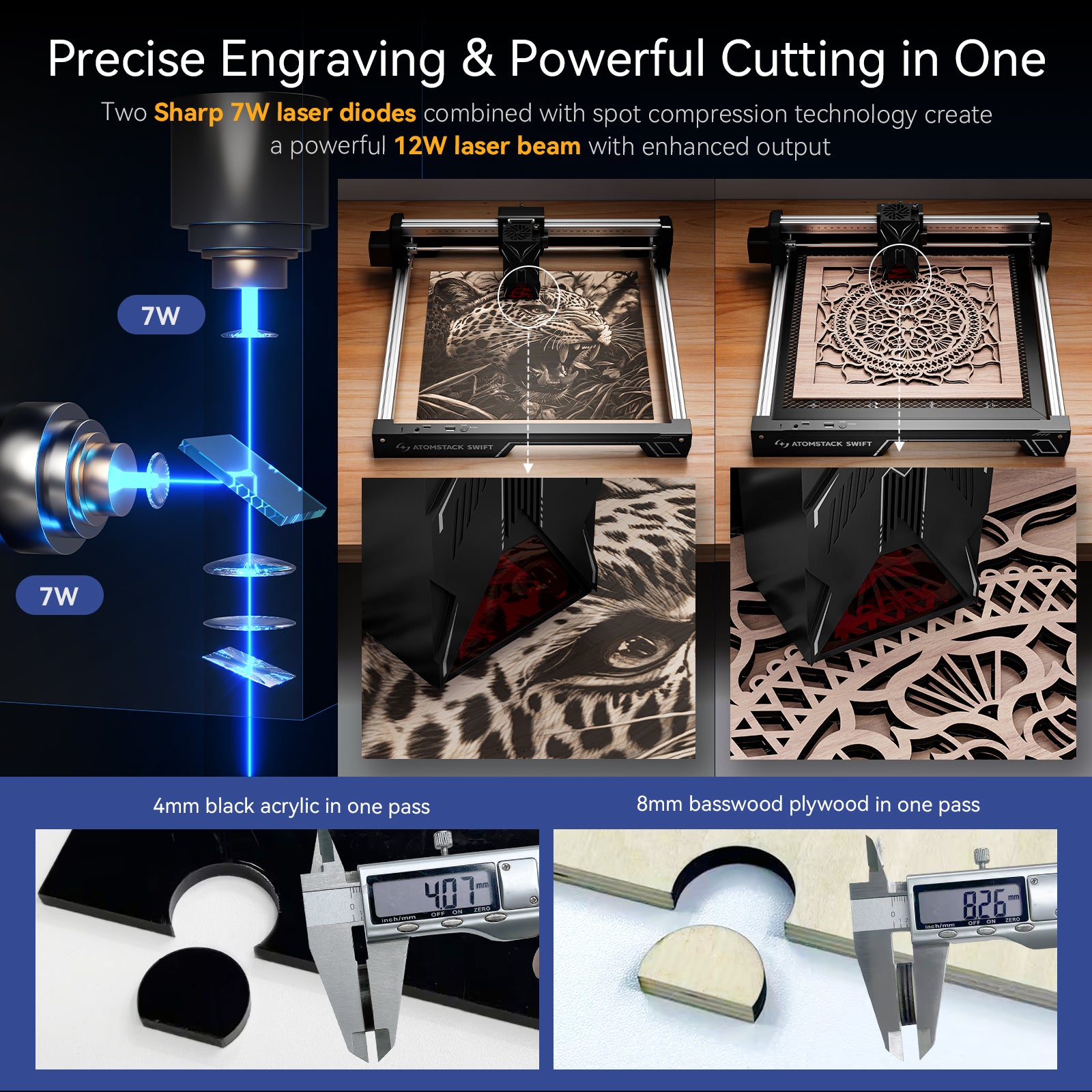 AtomStack Swift Laser Engraver