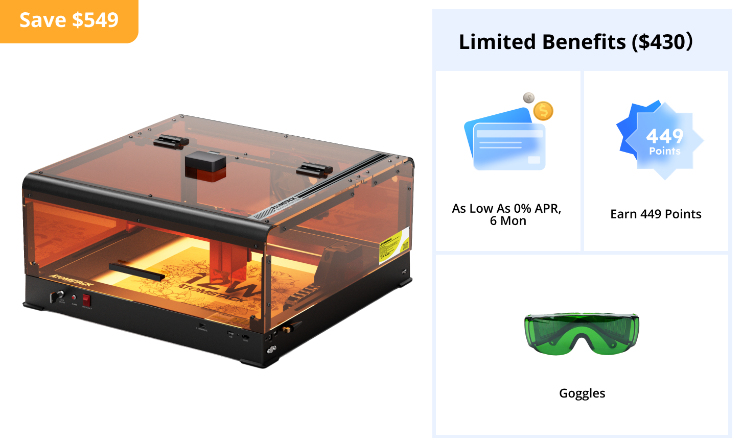 AtomStack A12 Ultra Laser Engraver AtomStack A12 Ultra Laser Engraver