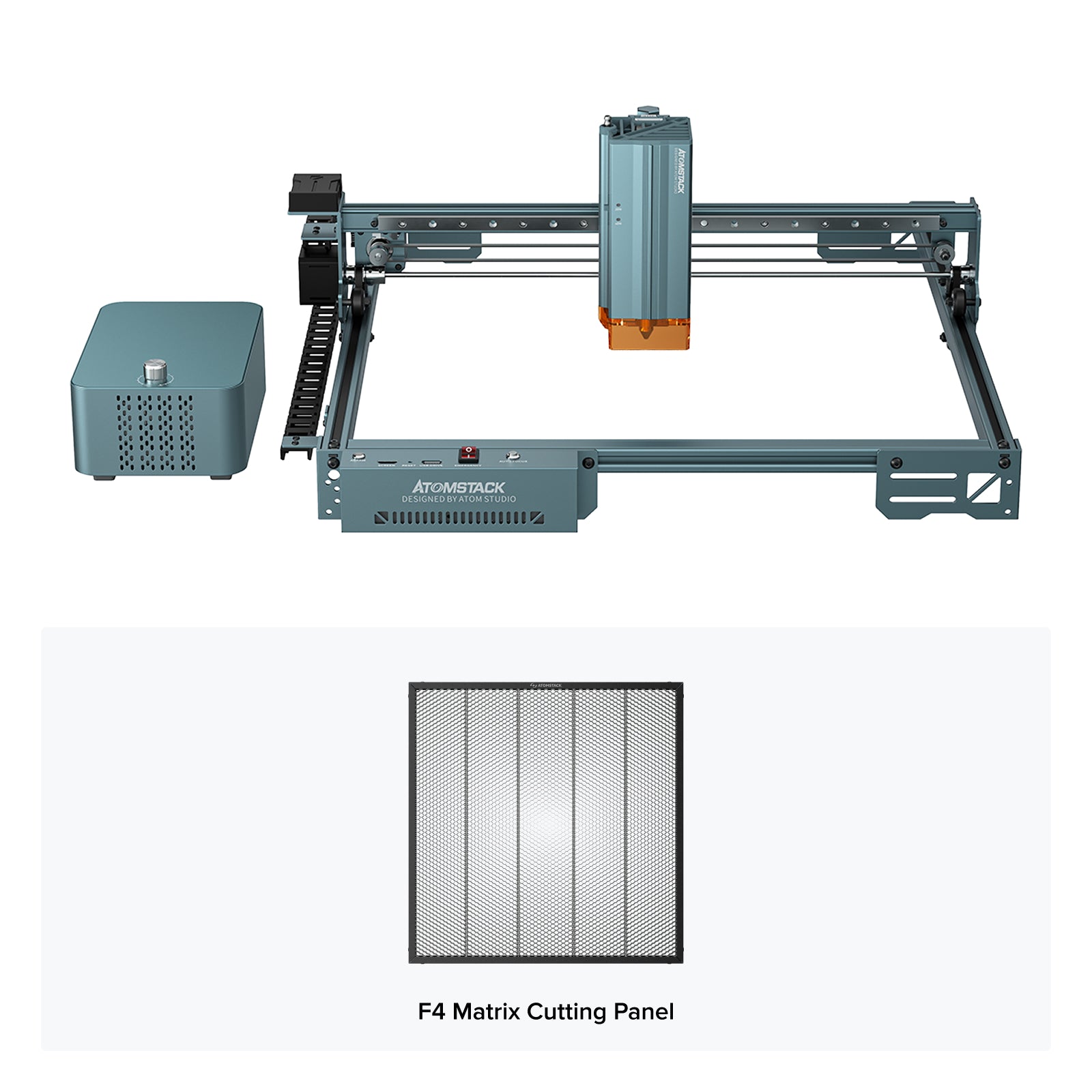 AtomStack A40 Pro V2 Lasergravierer mit F60 Air Assist Kit