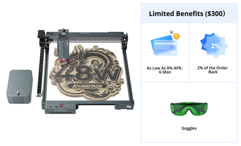 【99% nuevo reacondicionado】Grabador láser A40 Pro V2 con kit de asistencia de aire F60