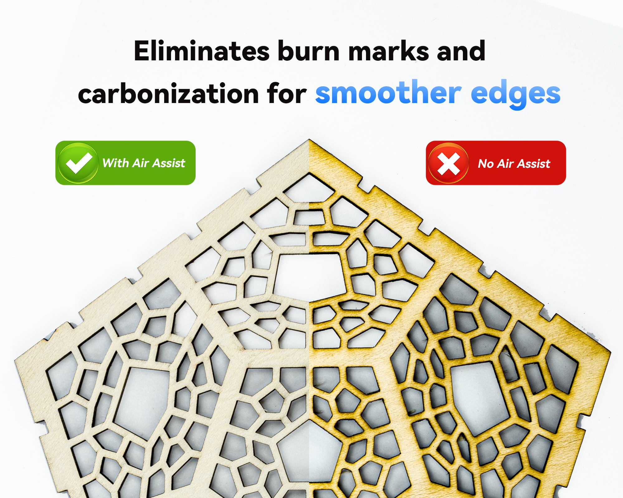 Ensemble d'assistance pneumatique AtomStack F60 pour machine de gravure et de découpe laser