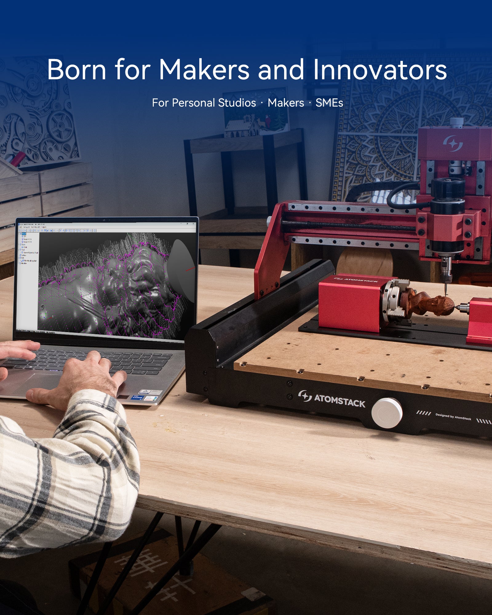 AtomStack C4 Pro CNC Router