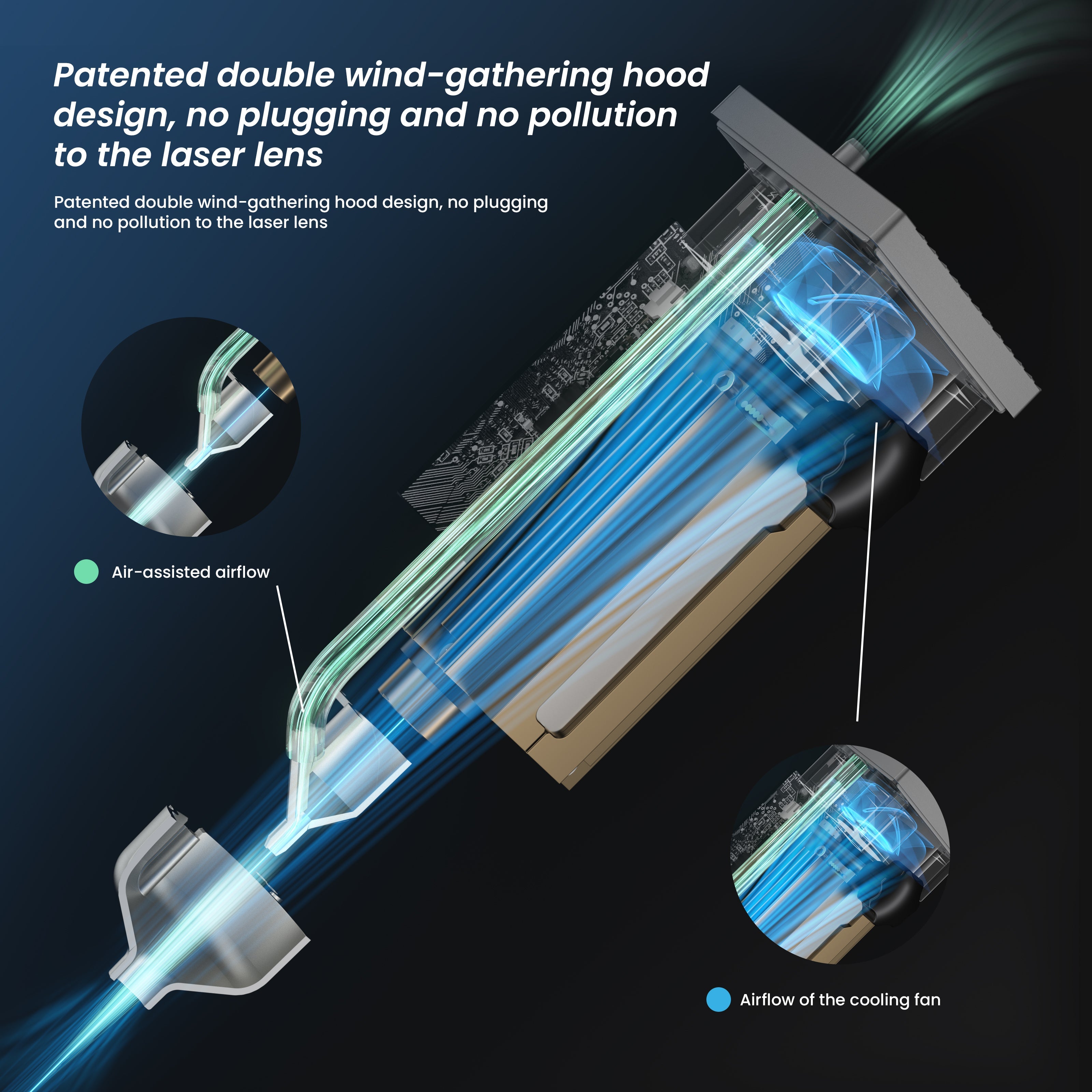 AtomStack M150 33W Laser Module with 6 Diode Cores