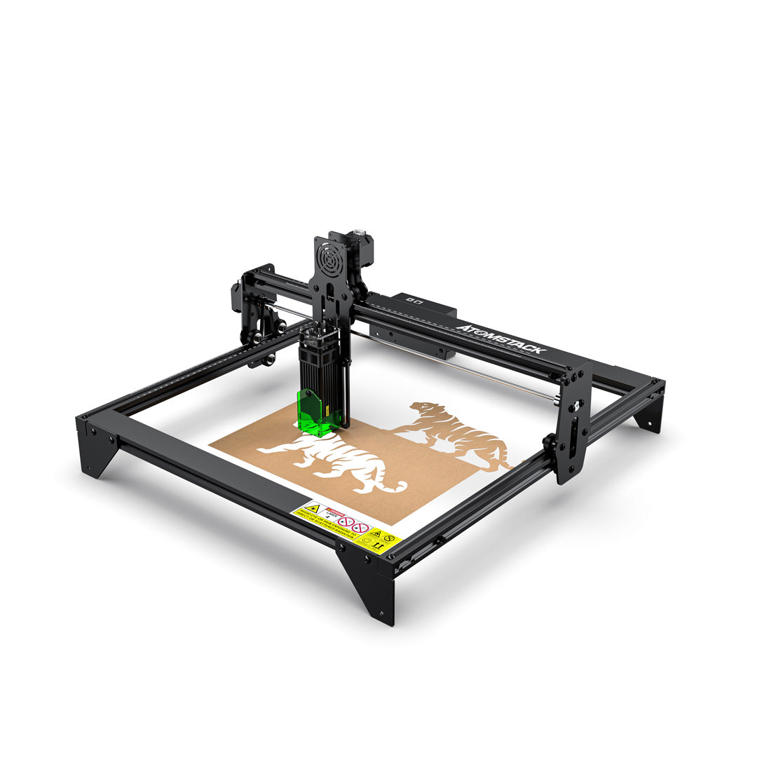 Refurbished AtomStack A5 20W Laser Engraver Fixed-focus Eye Protection Engraving Machine for Metal