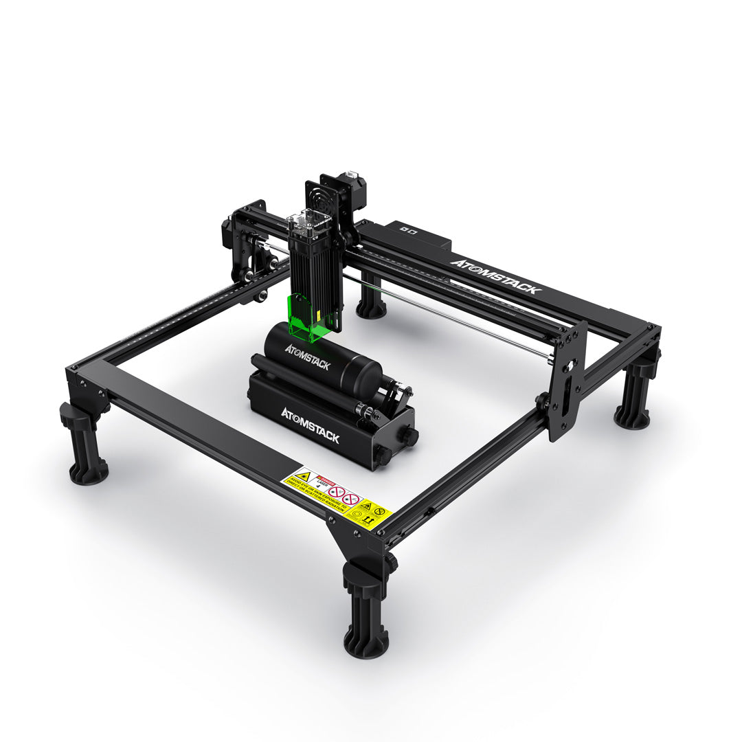 Refurbished AtomStack A5 20W Laser Engraver Fixed-focus Eye Protection Engraving Machine for Metal