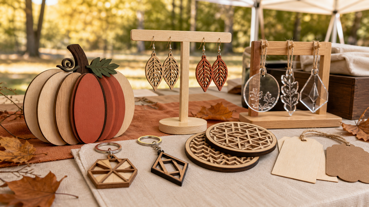 18 Fall Craft Fair Products You Can Laser Cut in a Weekend (with a Simple Costing Method)