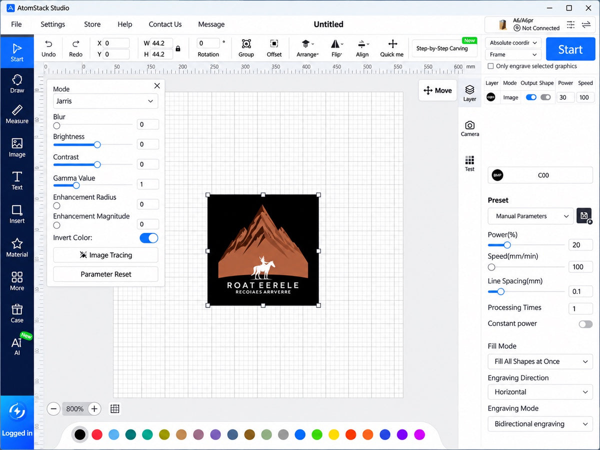 Descarga del software AtomStack Studio