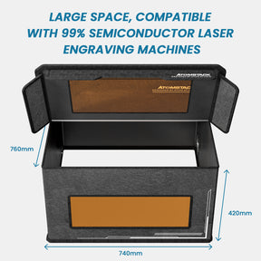 Caja AtomStack FB2 - Caja protectora para máquina de grabado láser a prueba de polvo