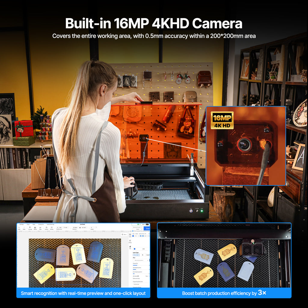 Grabador láser de diodo AtomStack Kraft Lite de 40 W