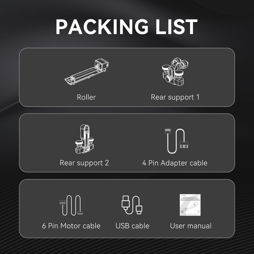 AtomStack R6 Rotary Roller