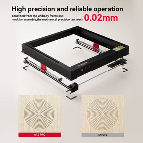 AtomStack A12 Pro Laser Engraver with F4 Honeycomb and R2 V2 Rotary Roller