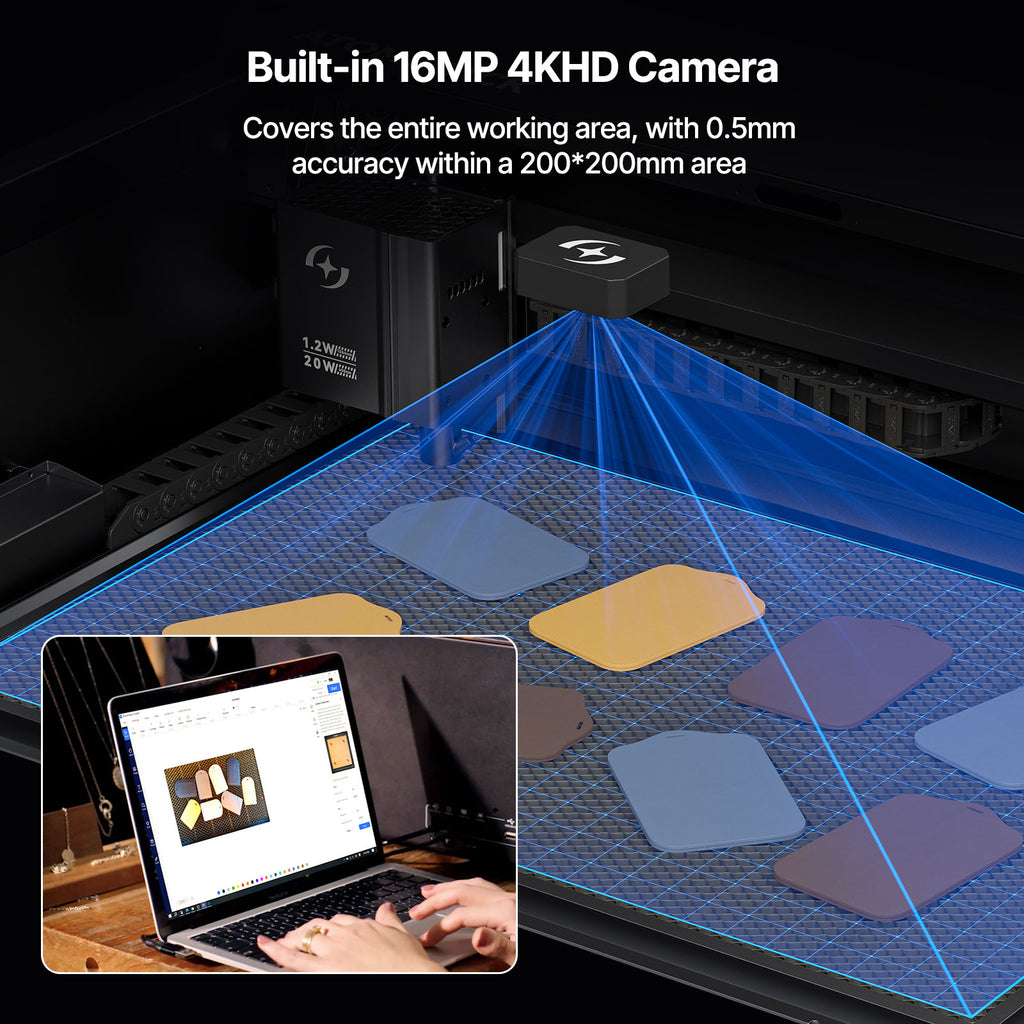 AtomStack Kraft Dual-laser Engraver 20W Diode + 1.2W IR