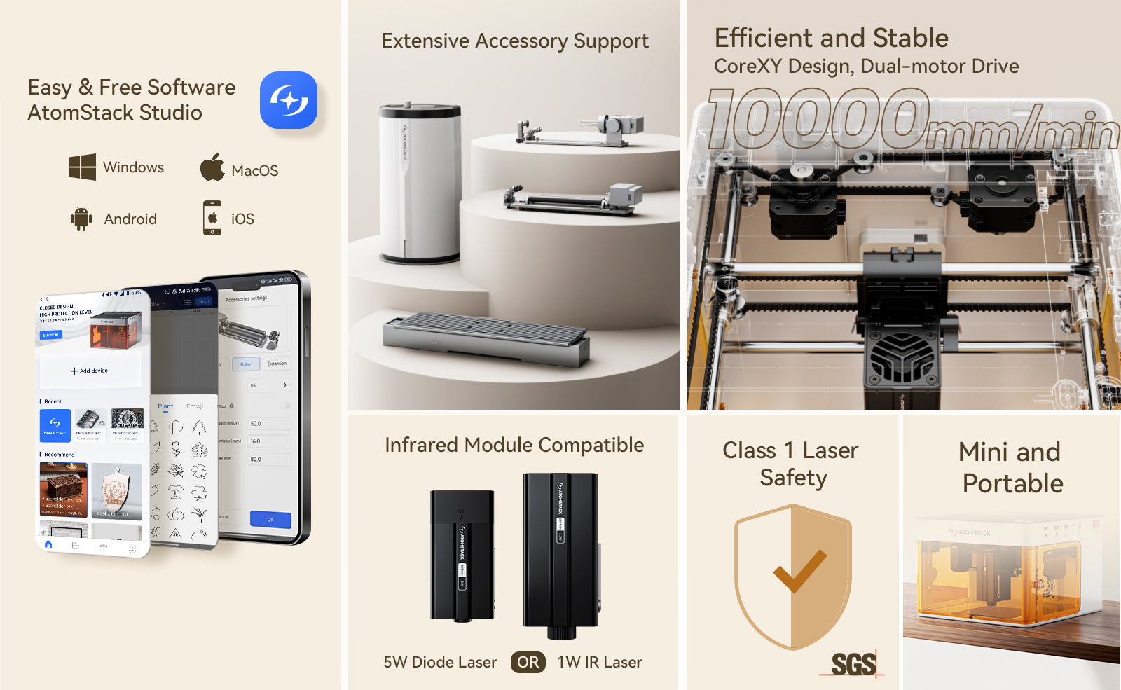 AtomStack P1 Lasergravierer