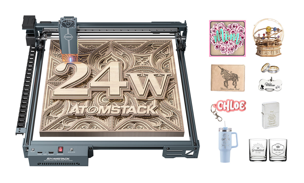 Atomstack Patterns AtomStack Ace Pro V2 | A20 Pro V2, A10 Pro V2 Laser Engraver