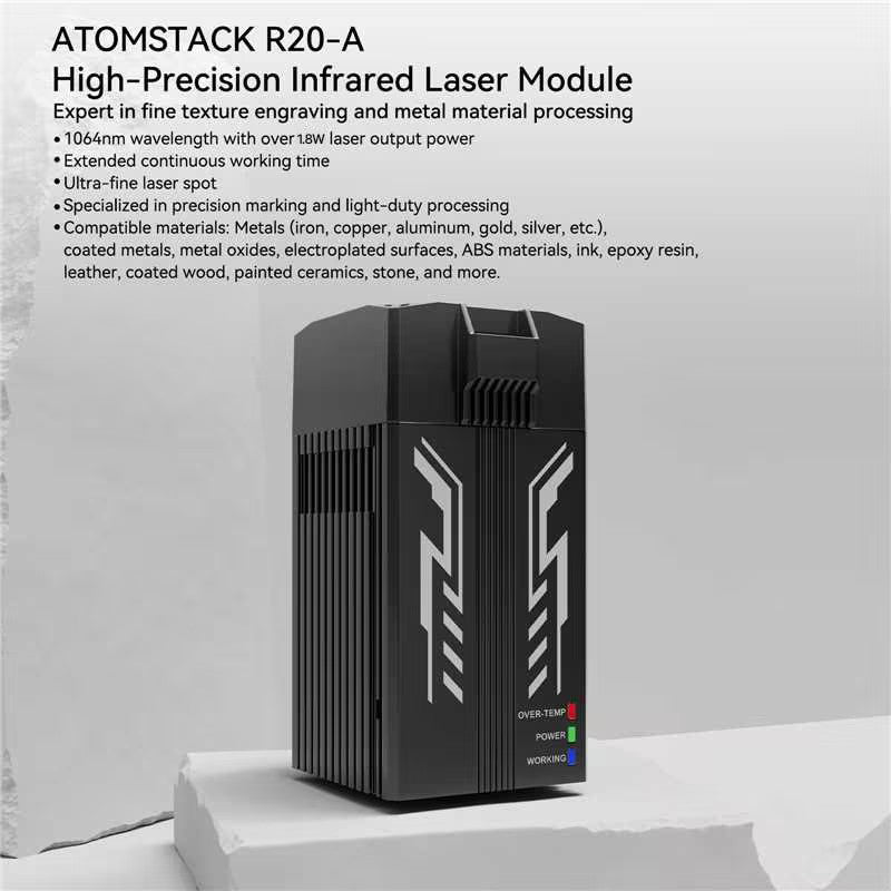 Atomstack R20-A 1,8 W 1064 nm Lasermodul (für Swift/A20 Pro V2)