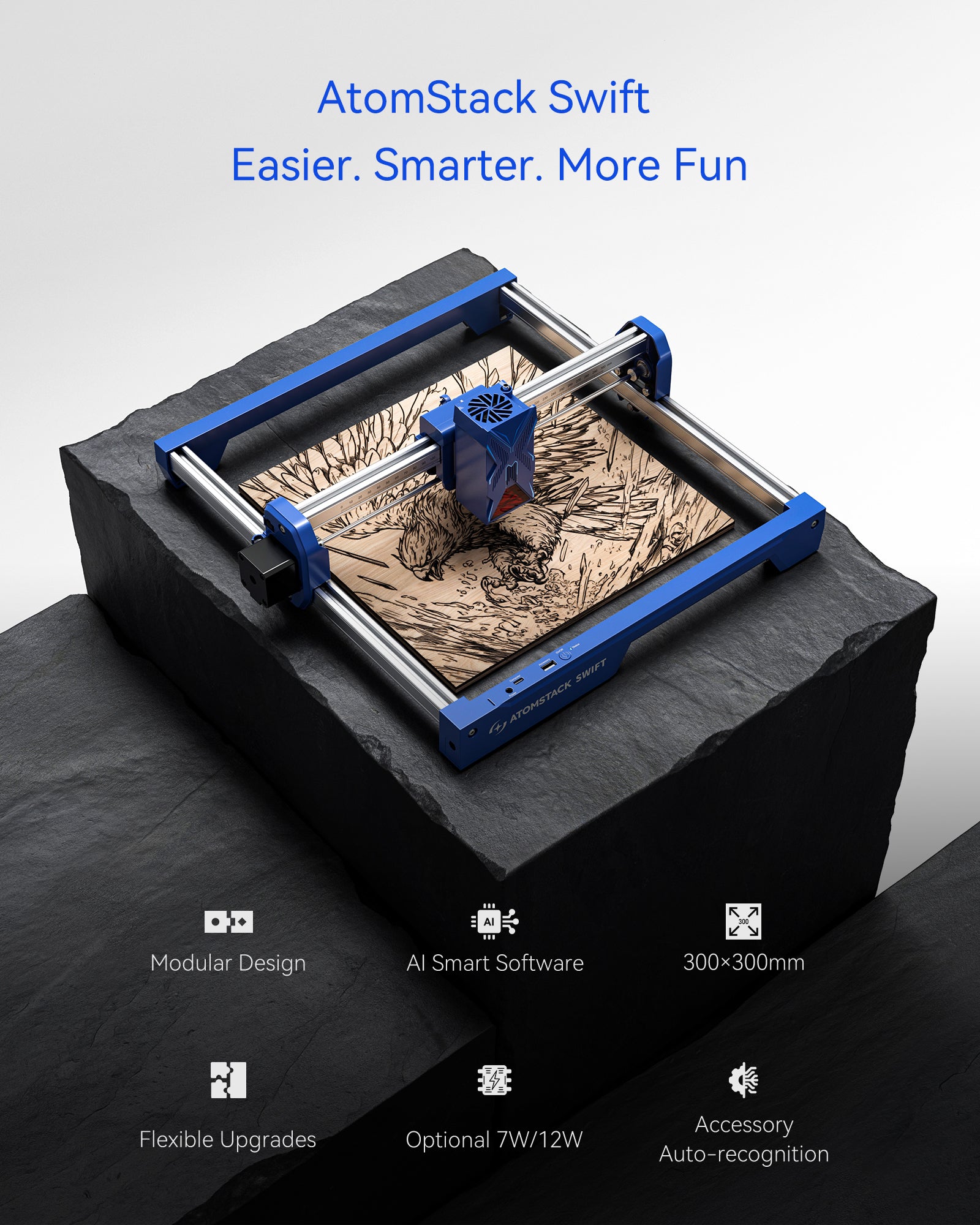 AtomStack Swift Laser Engraver