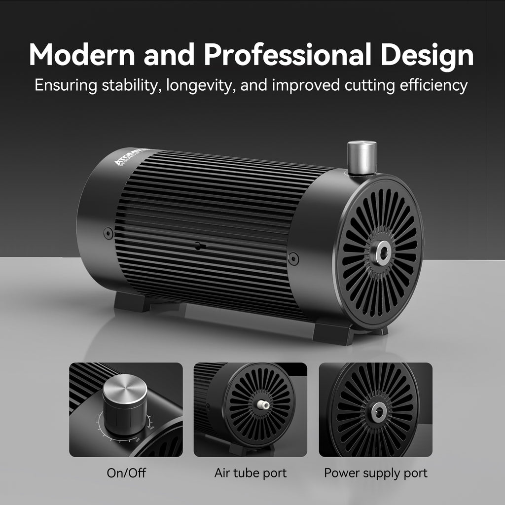 Juego de asistencia neumática AtomStack F30 V2 para máquina de corte y grabado láser