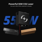 Cortadora láser de CO2 AtomStack Hurricane 55W