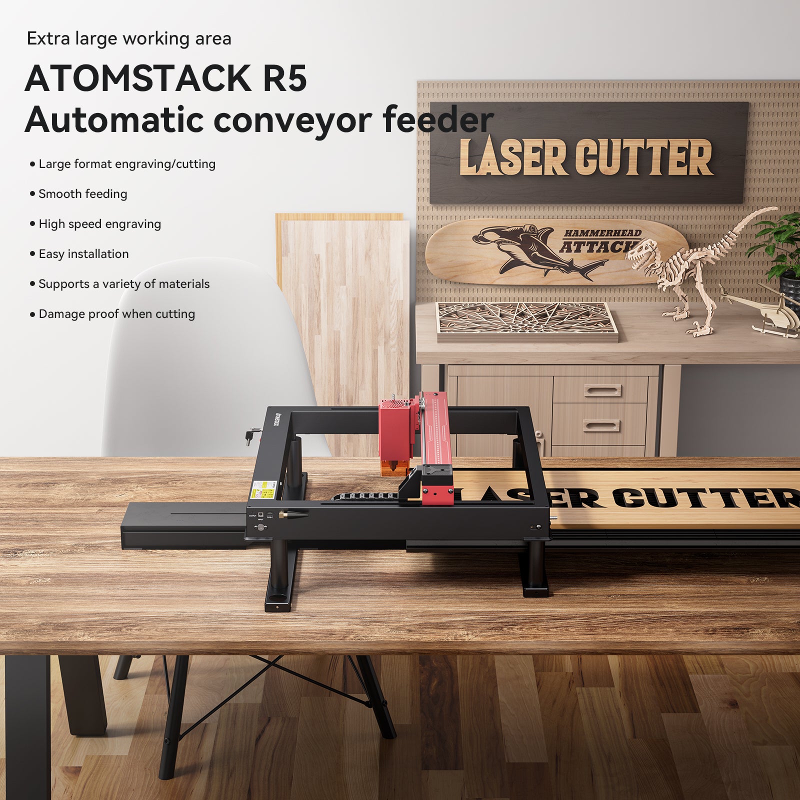 AtomStack R5 Automatic Conveyor Feeder