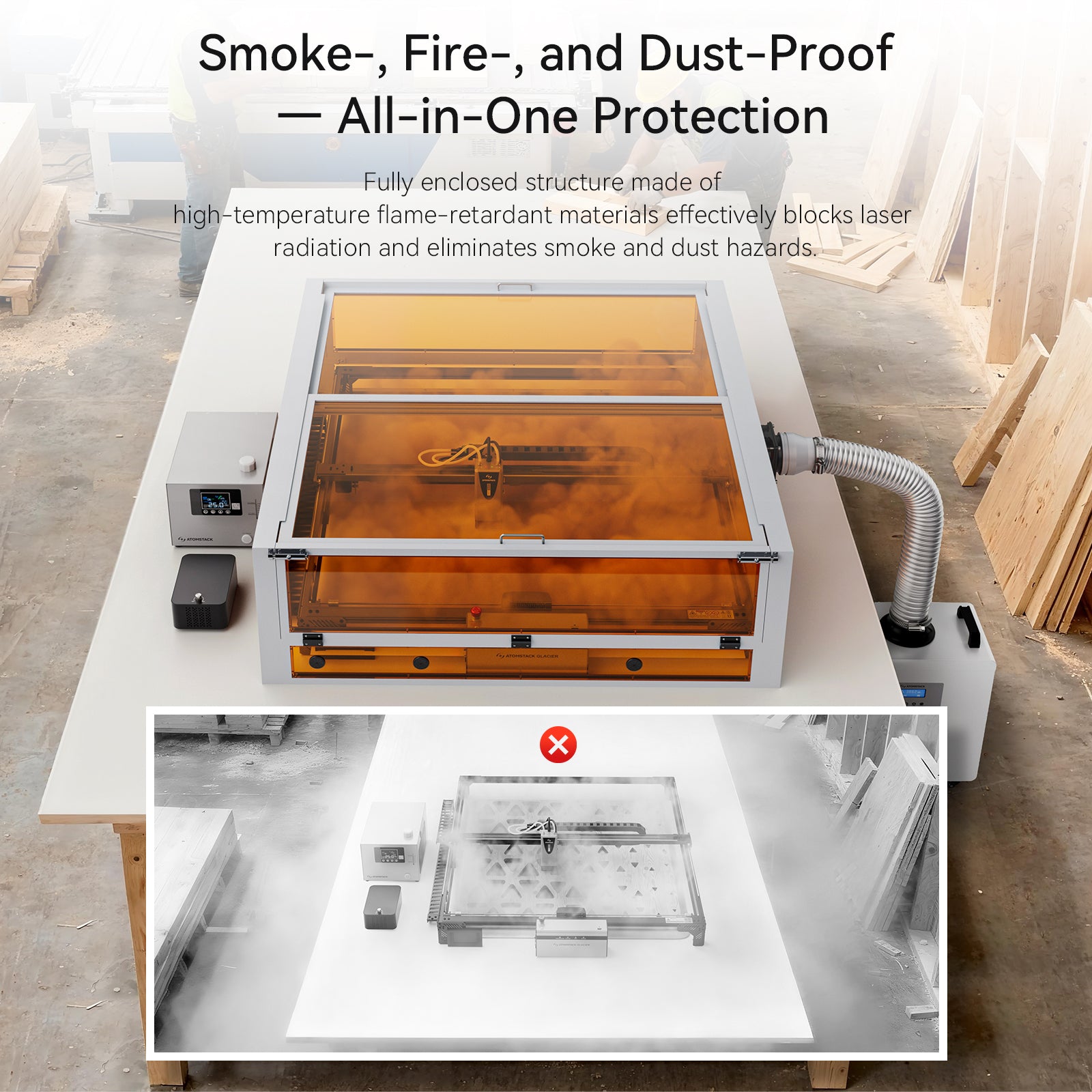 AtomStack B4 Enclosure(For A70 Max/Glacier)