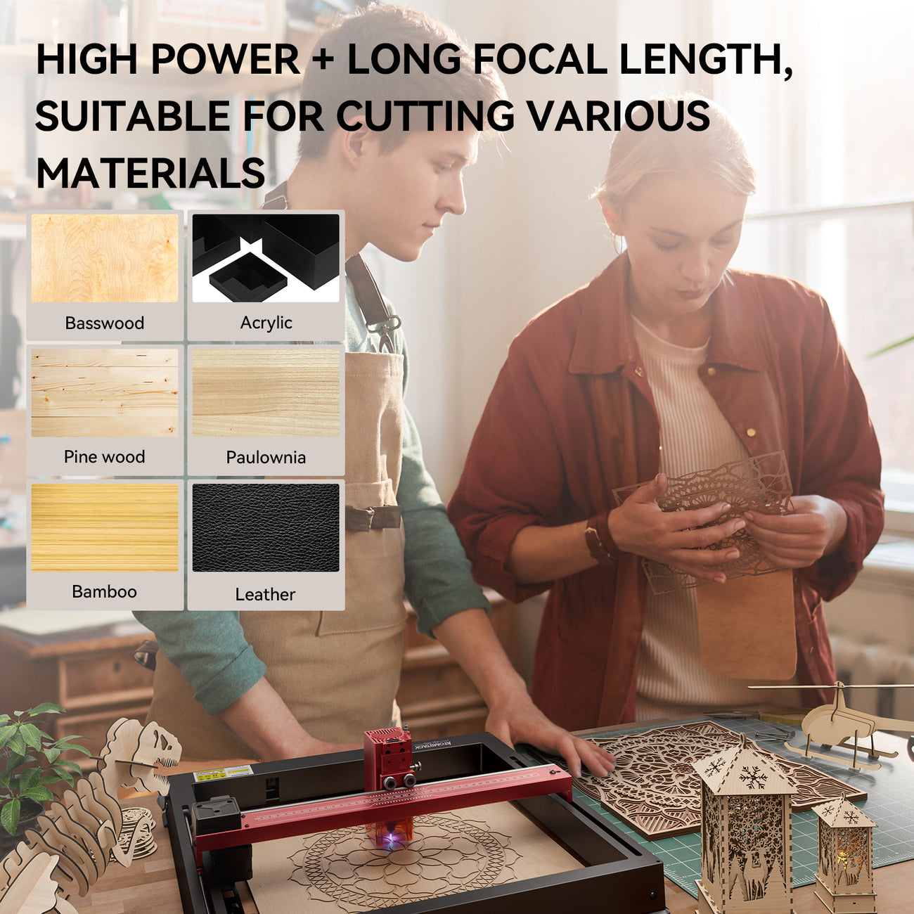 AtomStack A24 Pro Optical Power 24W Unibody Frame Laser Engraver