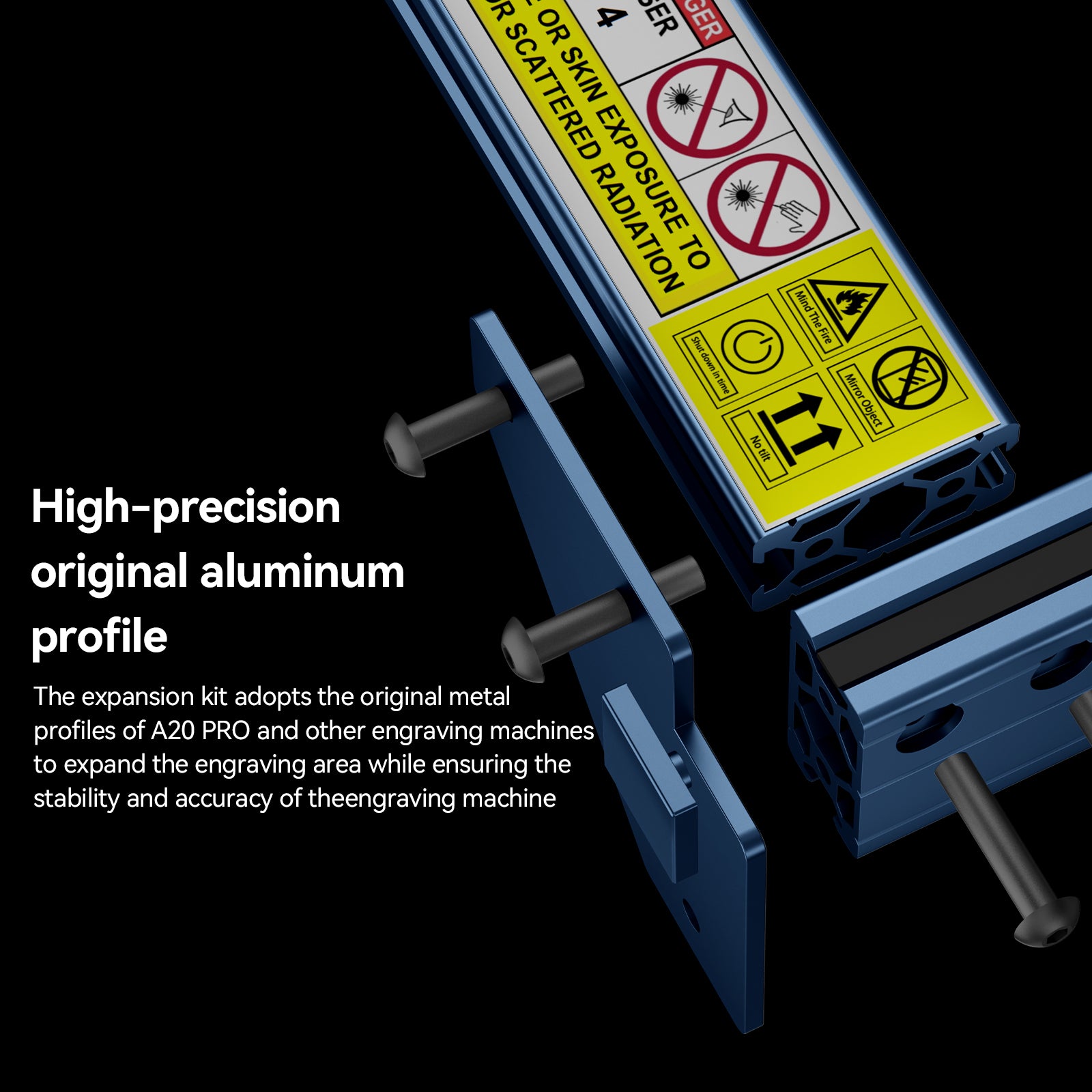 AtomStack Laser Engraving Area Extension Kit for A10 PRO(Blue-black)