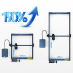 AtomStack Laser Engraving Area Extension Kit for A10 PRO(Blue-black)