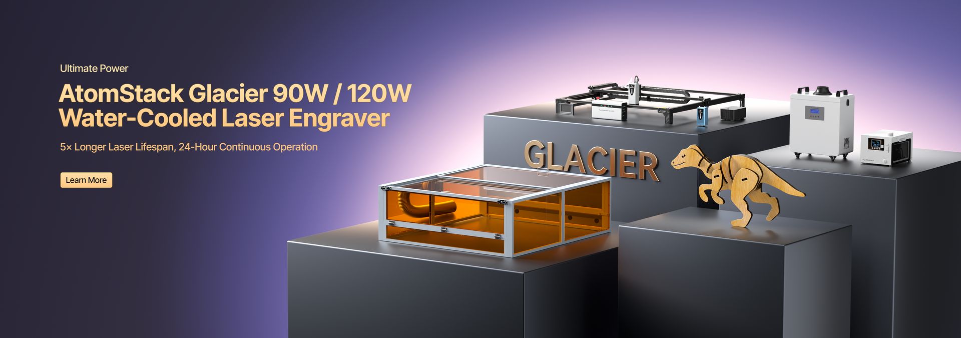 Ultimate Power - Glacier Water-Cooled Laser Engraver