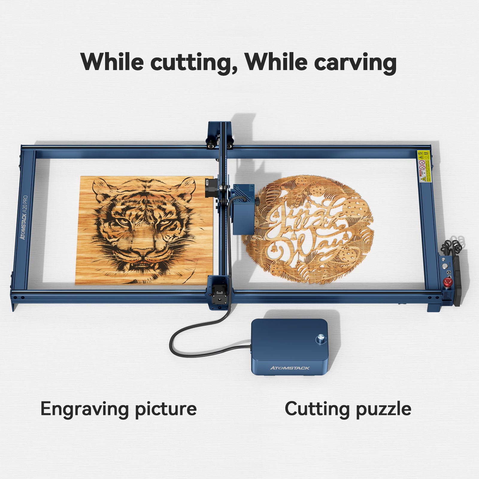 AtomStack Laser Engraving Area Extension Kit for A10 PRO(Blue-black)