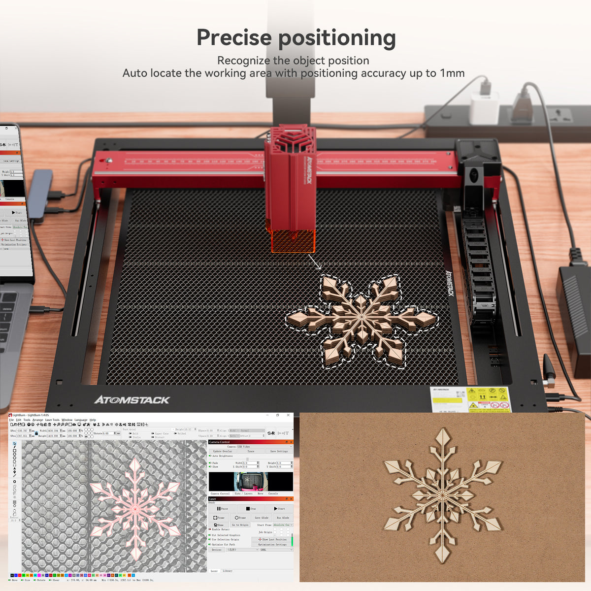 Atomstack Camera Dimensions AtomStack AC2 Wireless Camera for Laser Engraving and Cutting Machine
