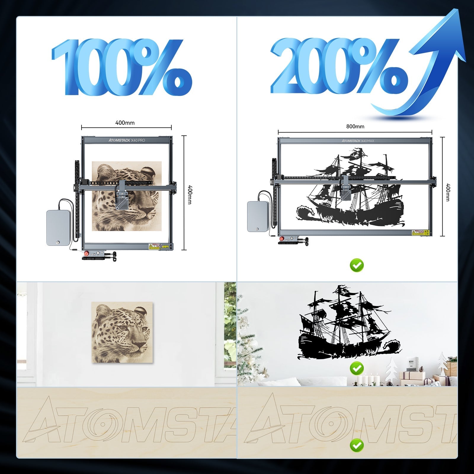 【Reconditionné】 Découpeur laser Atomstack X40 MAX