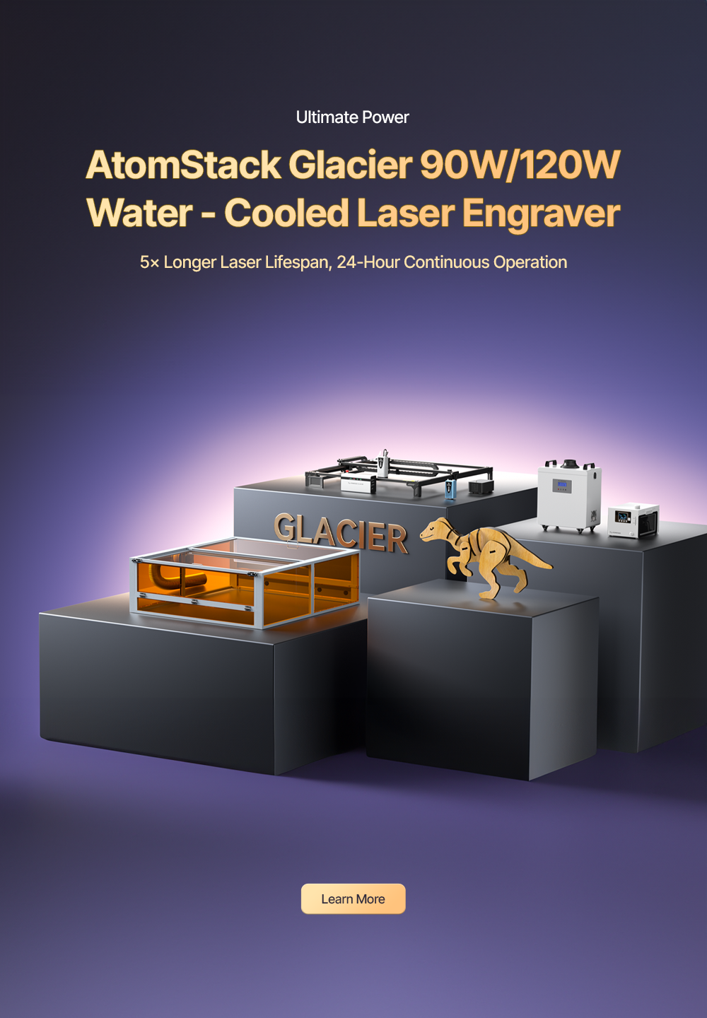 Ultimate Power - Glacier Water-Cooled Laser Engraver
