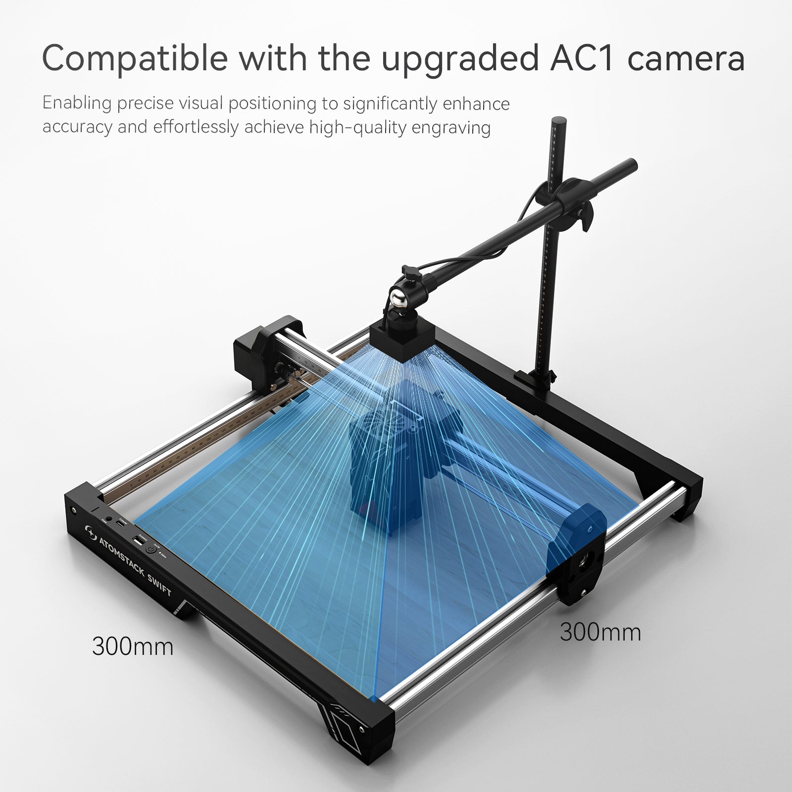 高出力！ ATOMSTACK Swift 12W レーザー彫刻機 ステンレスOK AtomStack Swift Laser Engraver