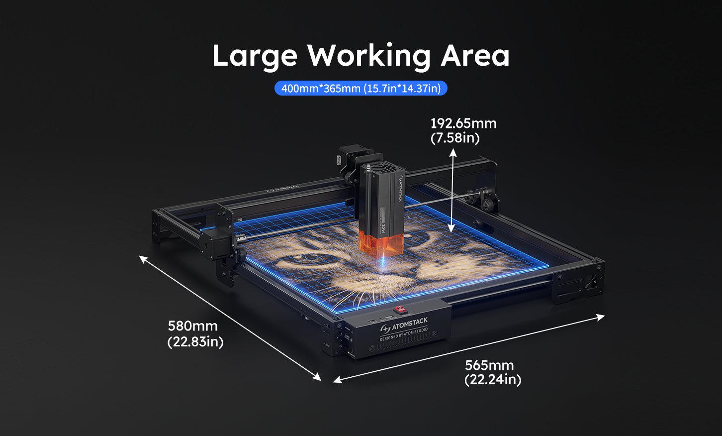 Grabador láser AtomStack Ace Pro V2 (A20 Pro V2 / A10 Pro V2)