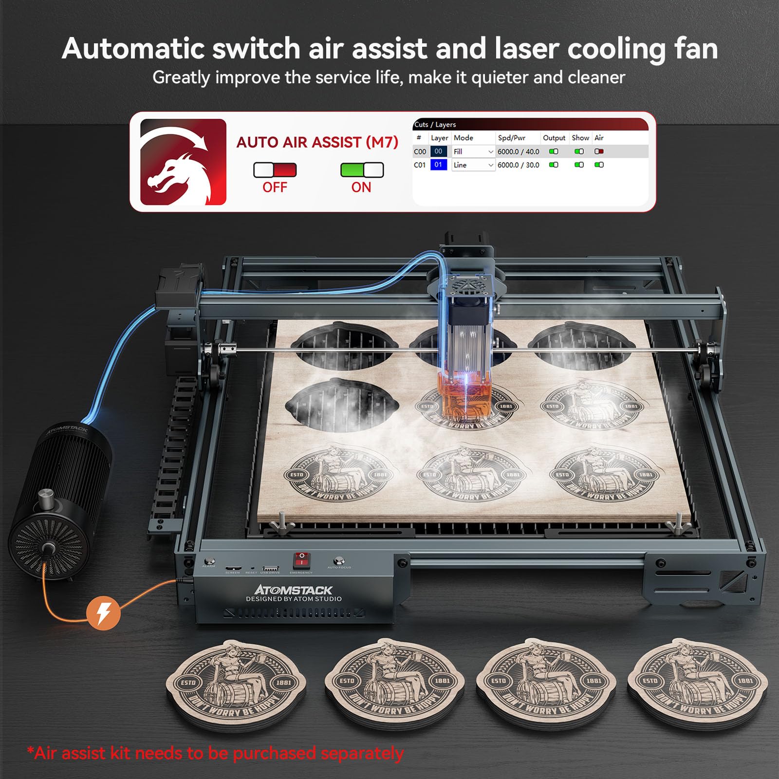 AtomStack A10 Pro V2 Laser Engraver