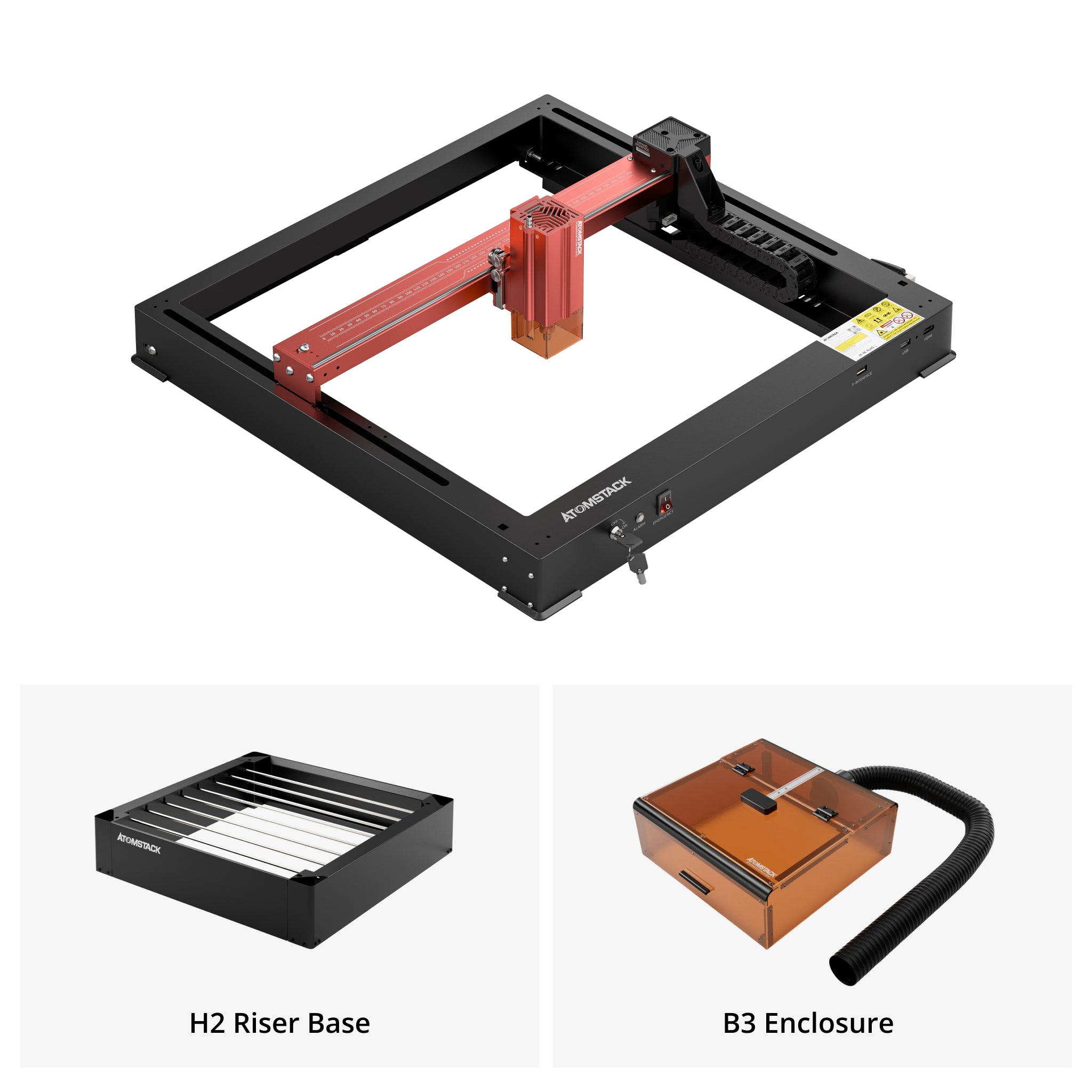 AtomStack A12 Pro puissance optique 12W graveur laser cadre Unibody aucun assemblage requis 