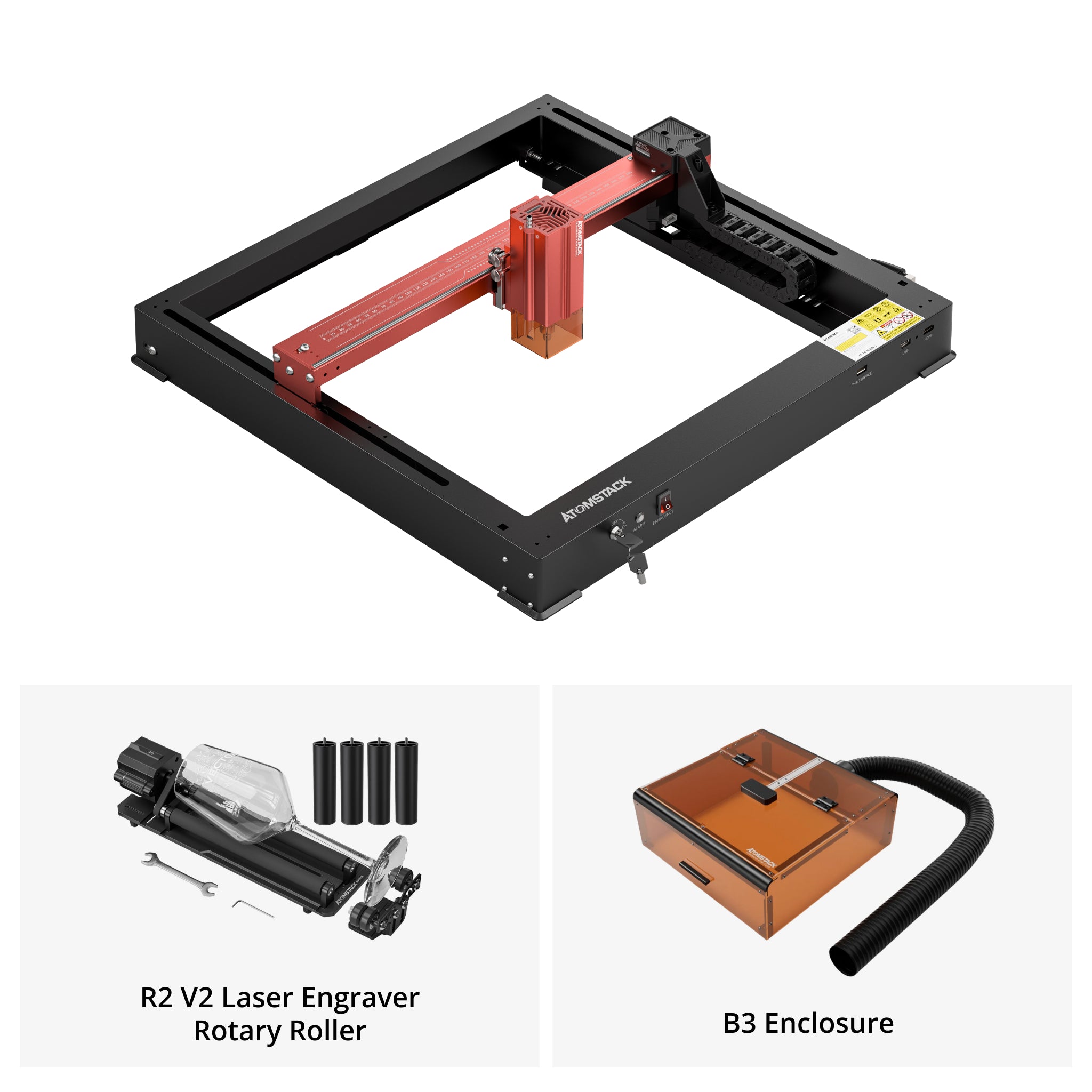 AtomStack A12 Pro puissance optique 12W graveur laser cadre Unibody aucun assemblage requis 