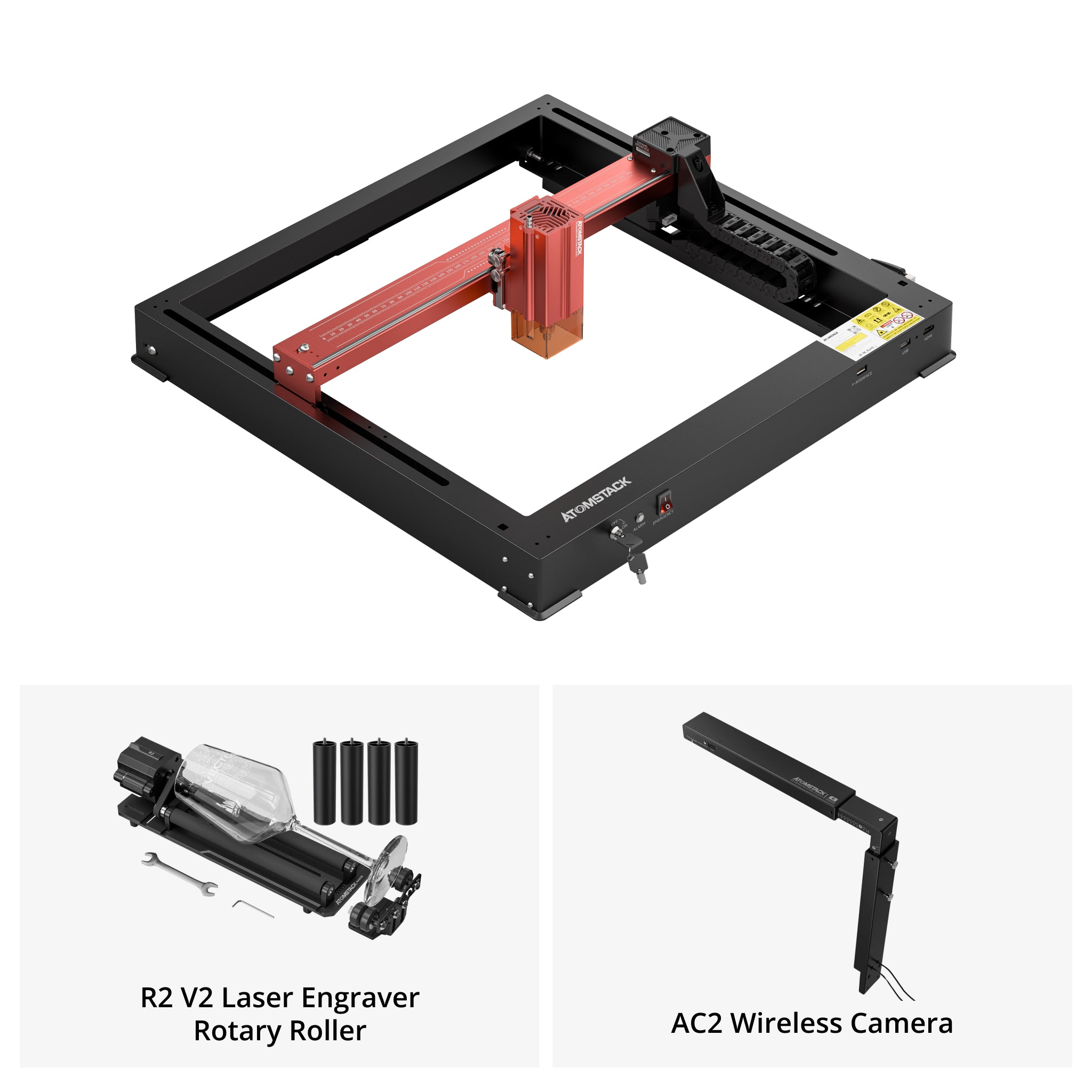 AtomStack A12 Pro puissance optique 12W graveur laser cadre Unibody aucun assemblage requis 