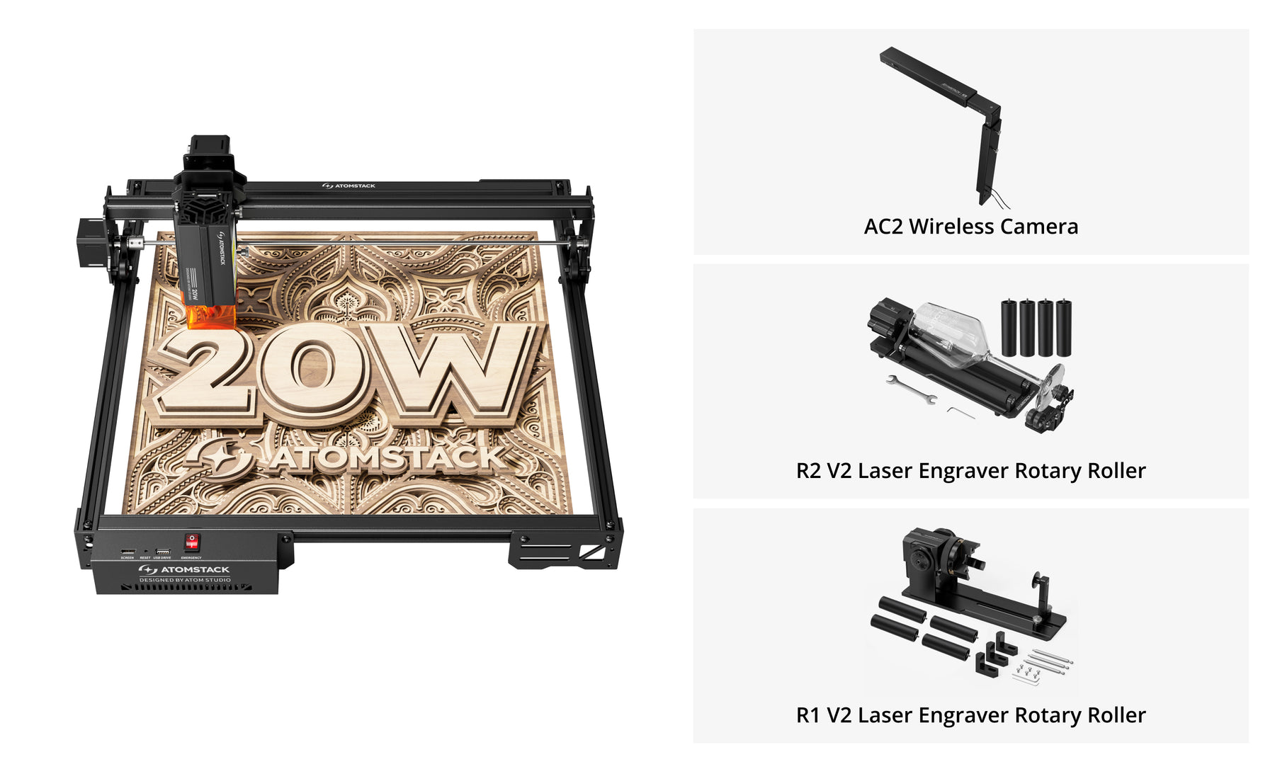 AtomStack Ace Pro V2 Lasergravierer (A20 Pro V2 / A10 Pro V2)