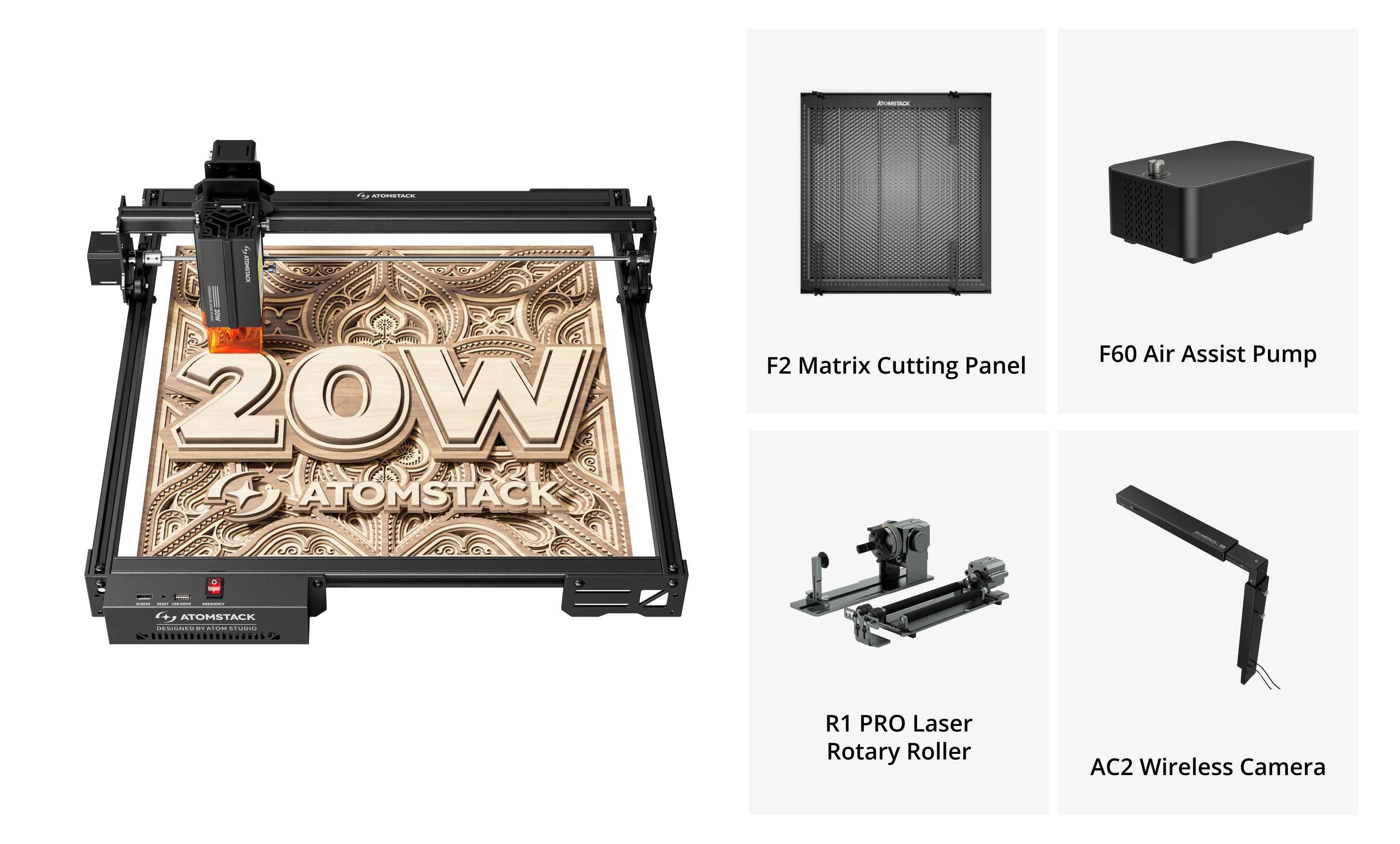 【Überholt】A20 Pro V2 Lasergravierer