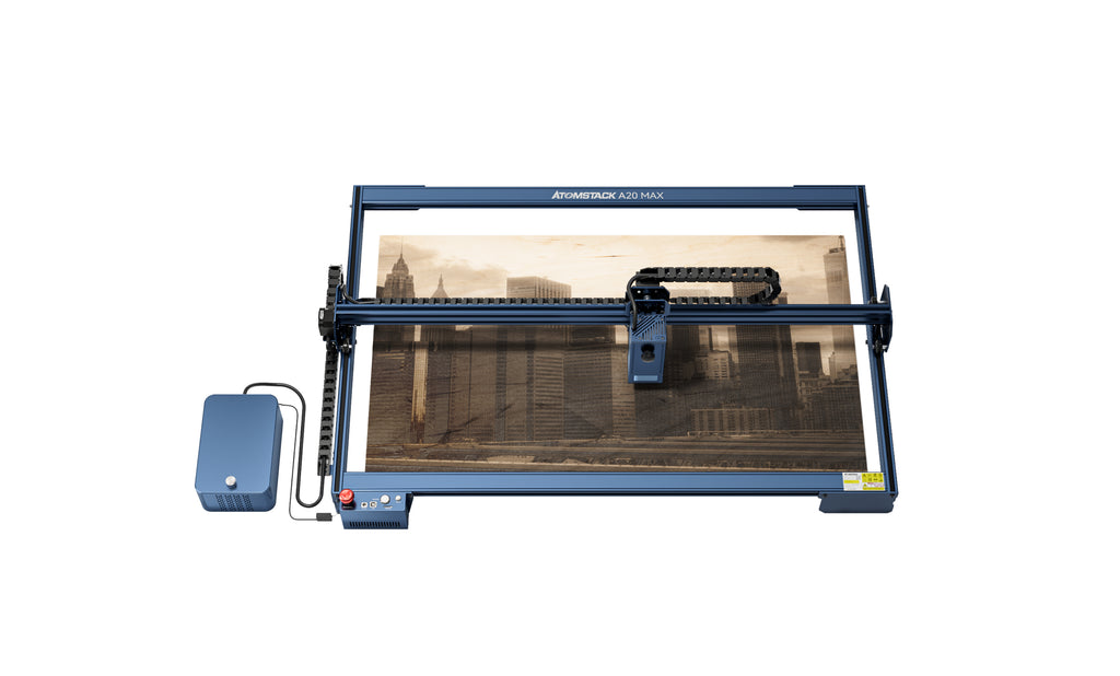 Graveur laser de protection oculaire de grande taille AtomStack A20 Max avec assistance aérienne F60