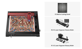 AtomStack A24 Pro Optical Power 24W Unibody-Rahmen-Lasergravierer 