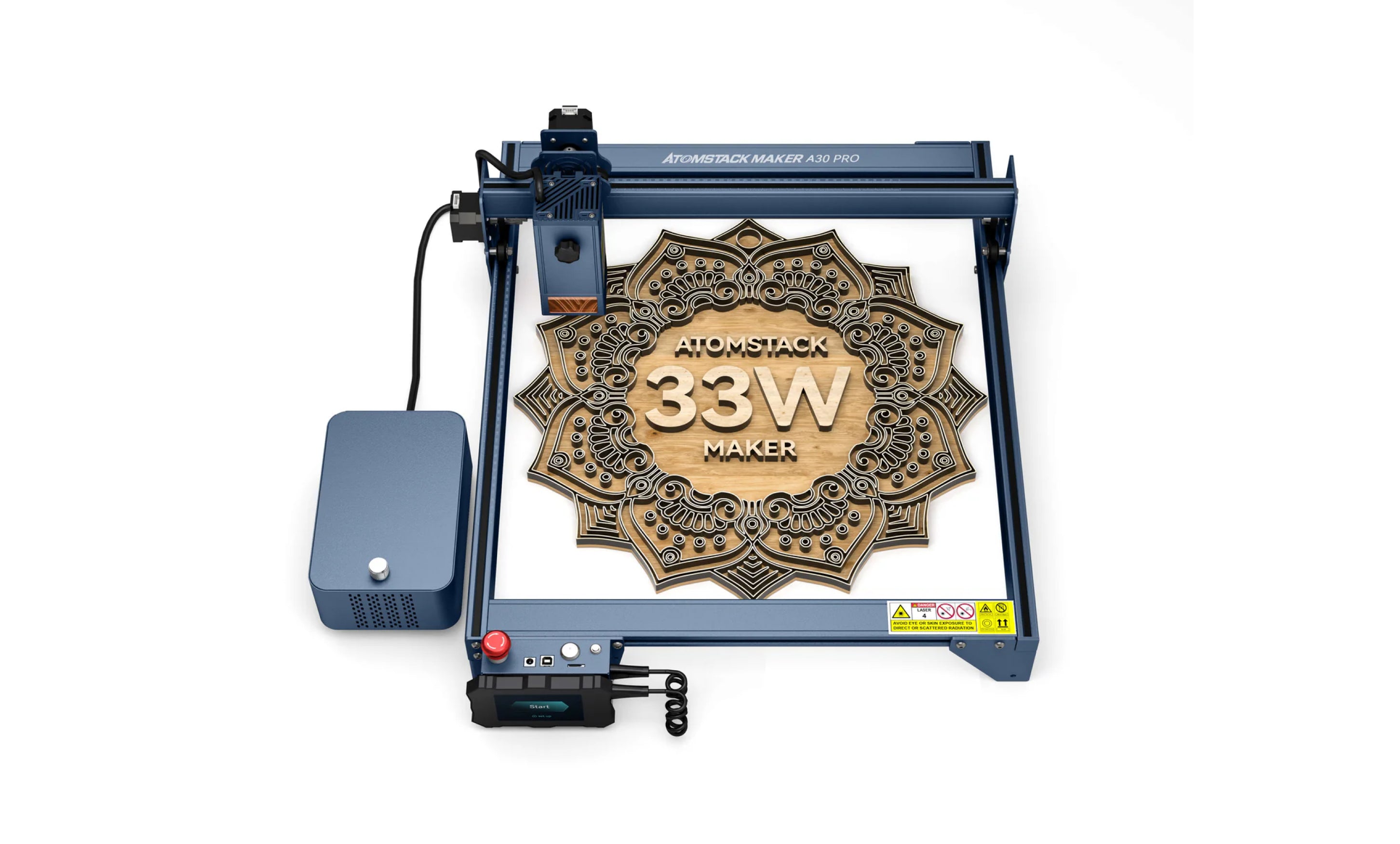 AtomStack A30 Pro Lasergravur- und Schneidemaschine mit F60 Air Assist Kit